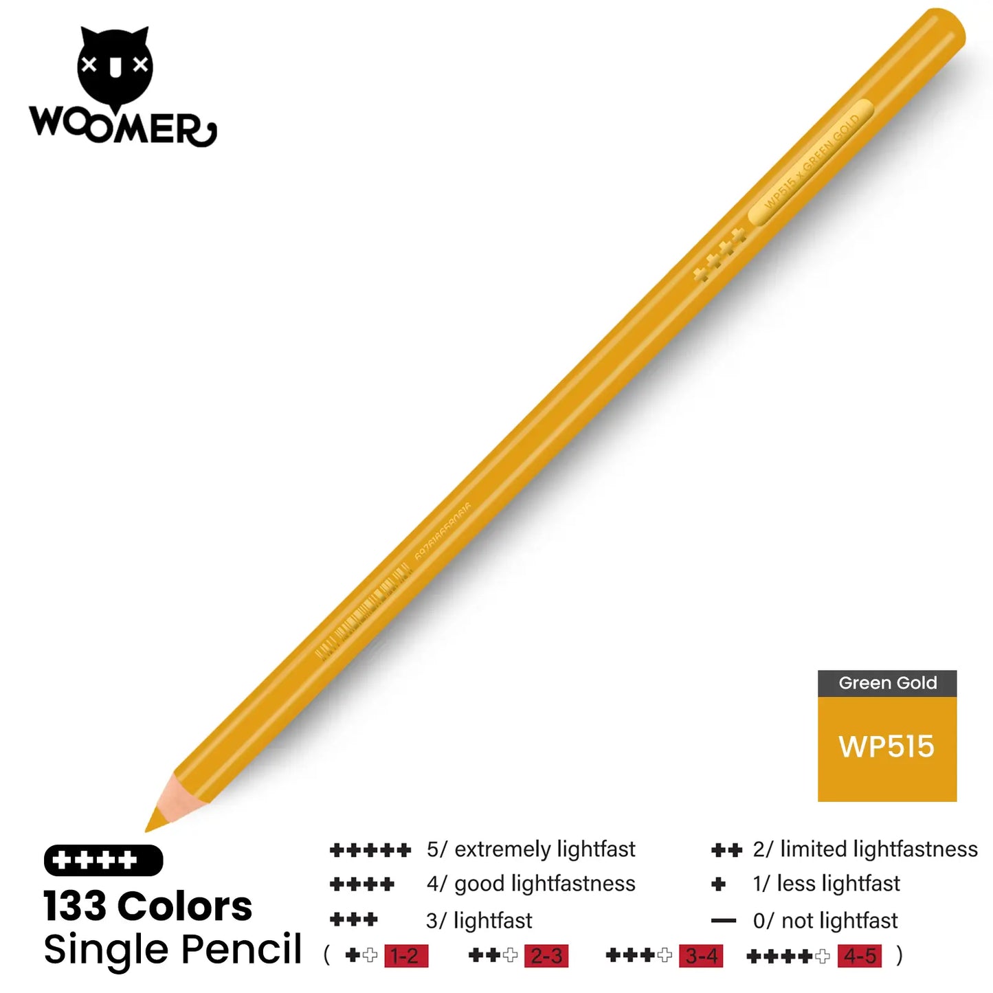 Woomer Single Colored Pencil Brown (2 PCS)
