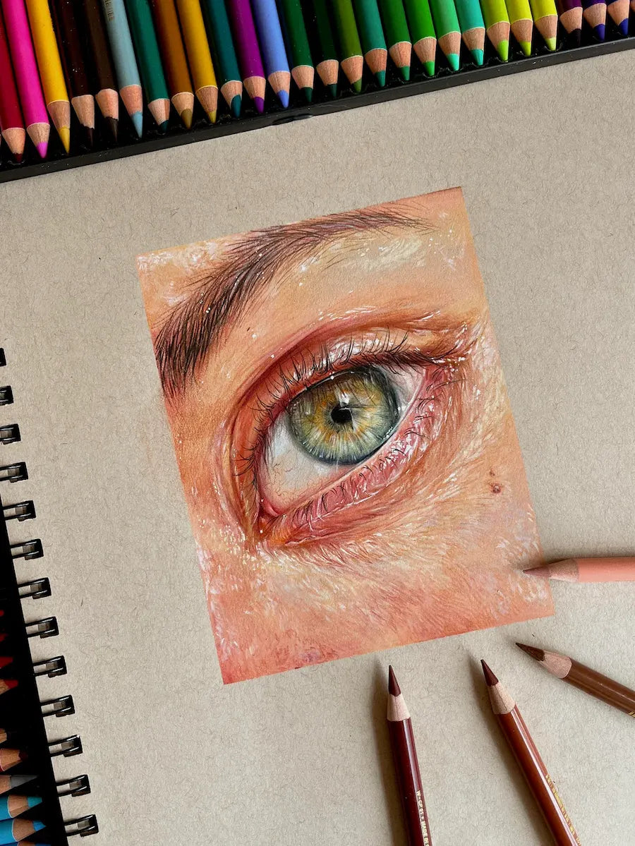 Created with Woomer colored pencils on kraft paper.