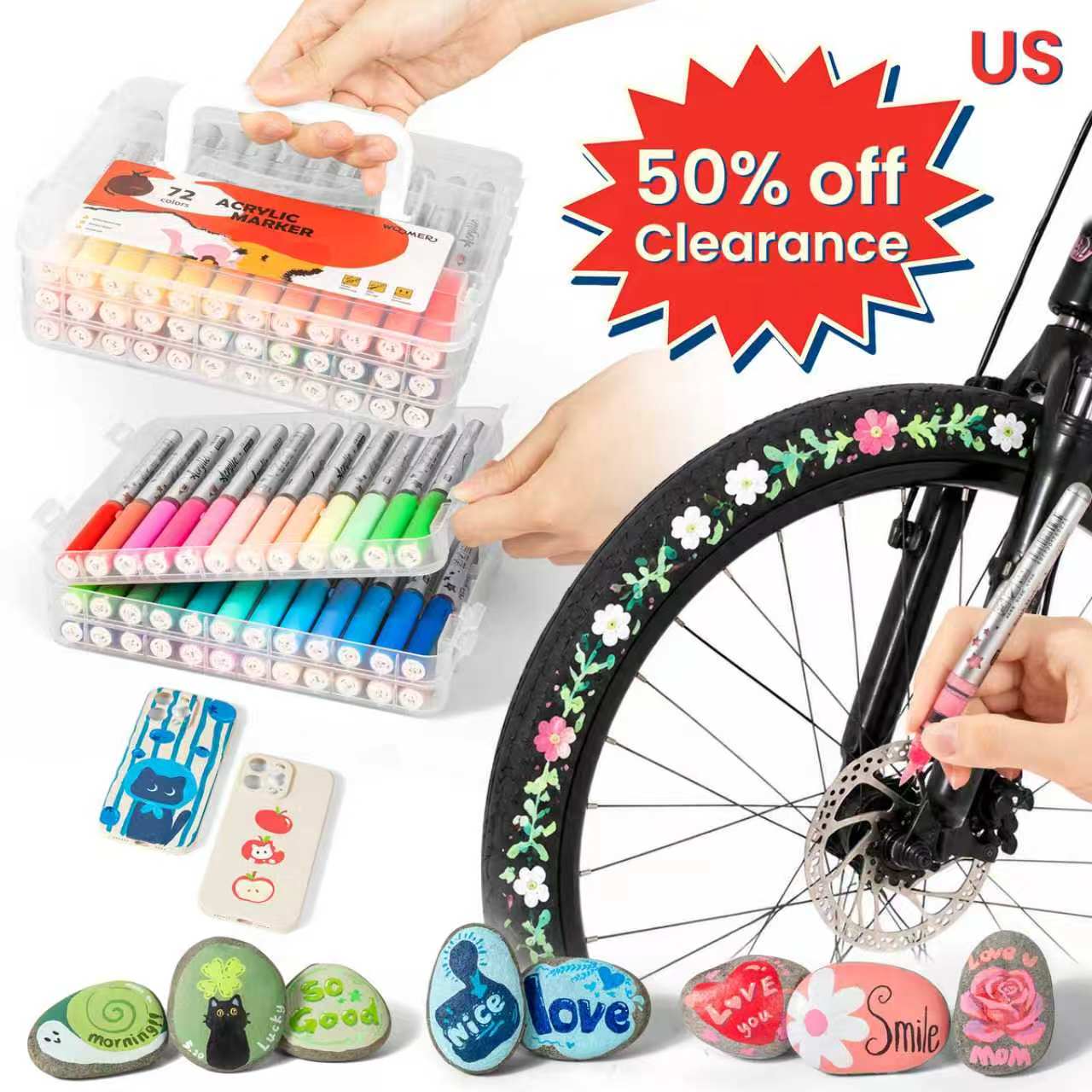Acrylic Paint Marker 72 Colors