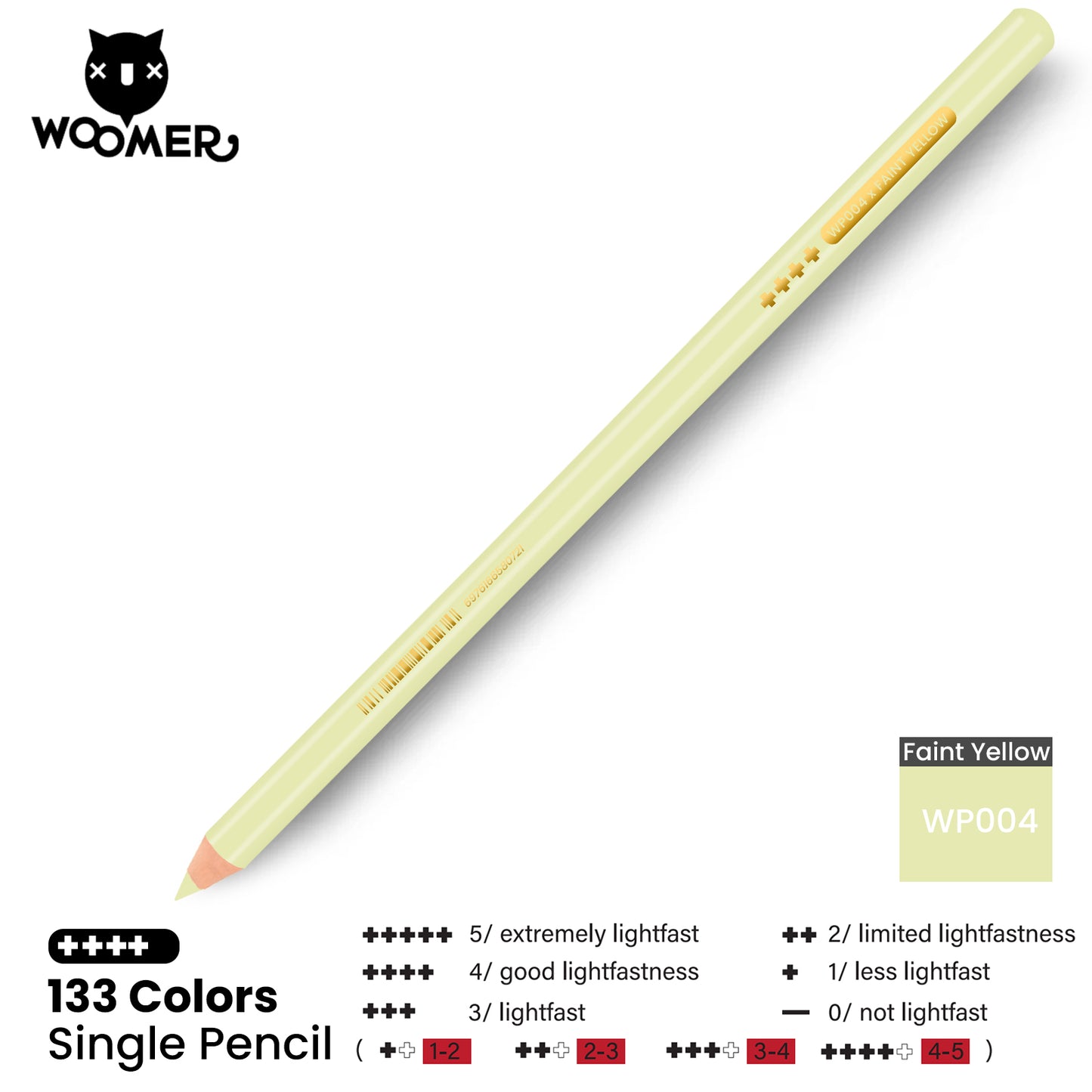 Woomer Single Colored Pencil Yellow