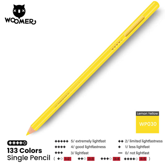 Woomer Single Colored Pencil Yellow (2 PCS)