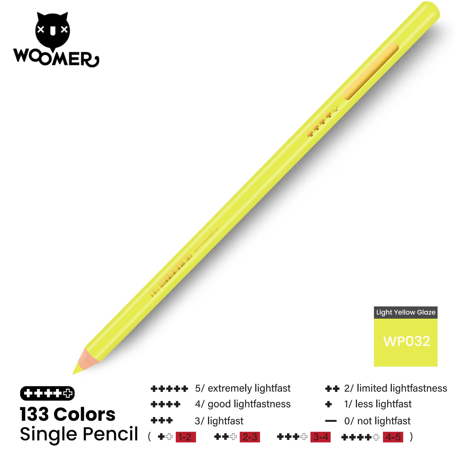 Woomer Single Colored Pencil Yellow