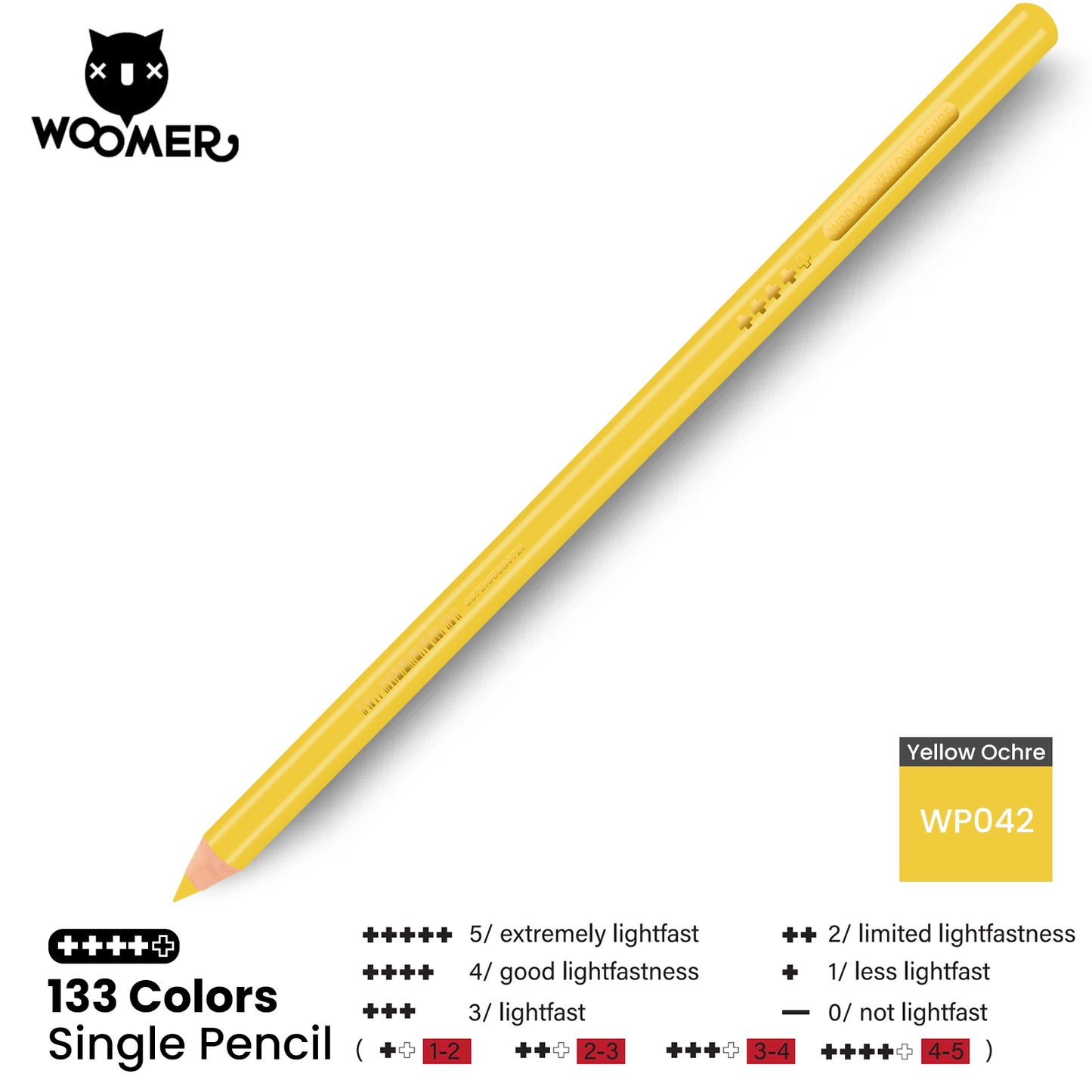 Woomer Single Colored Pencil Yellow