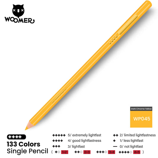 Woomer Single Colored Pencil Orange (2 PCS)