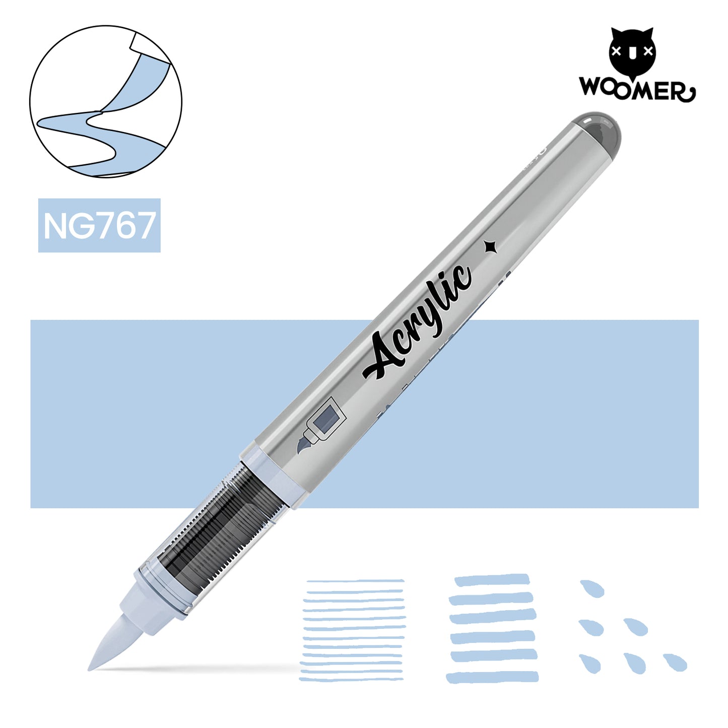 Woomer Single Marker Grey