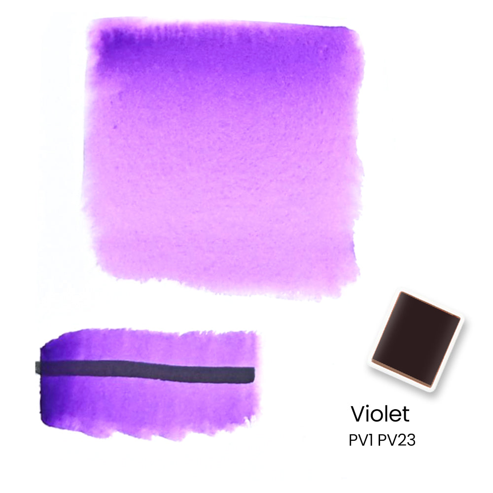 Woomer 24 Watercolor Paint Set - Solid Transparent Watercolor Paint for Professional