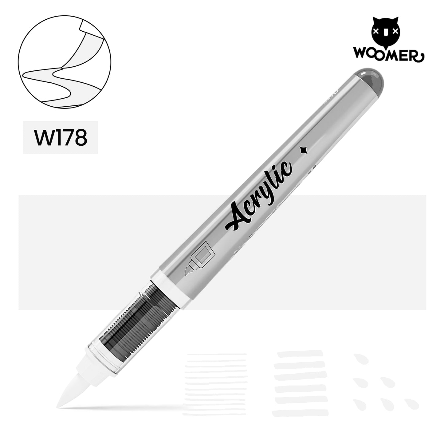 Woomer Single Marker Grey