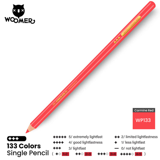 Woomer Single Colored Pencil Red (2 PCS)