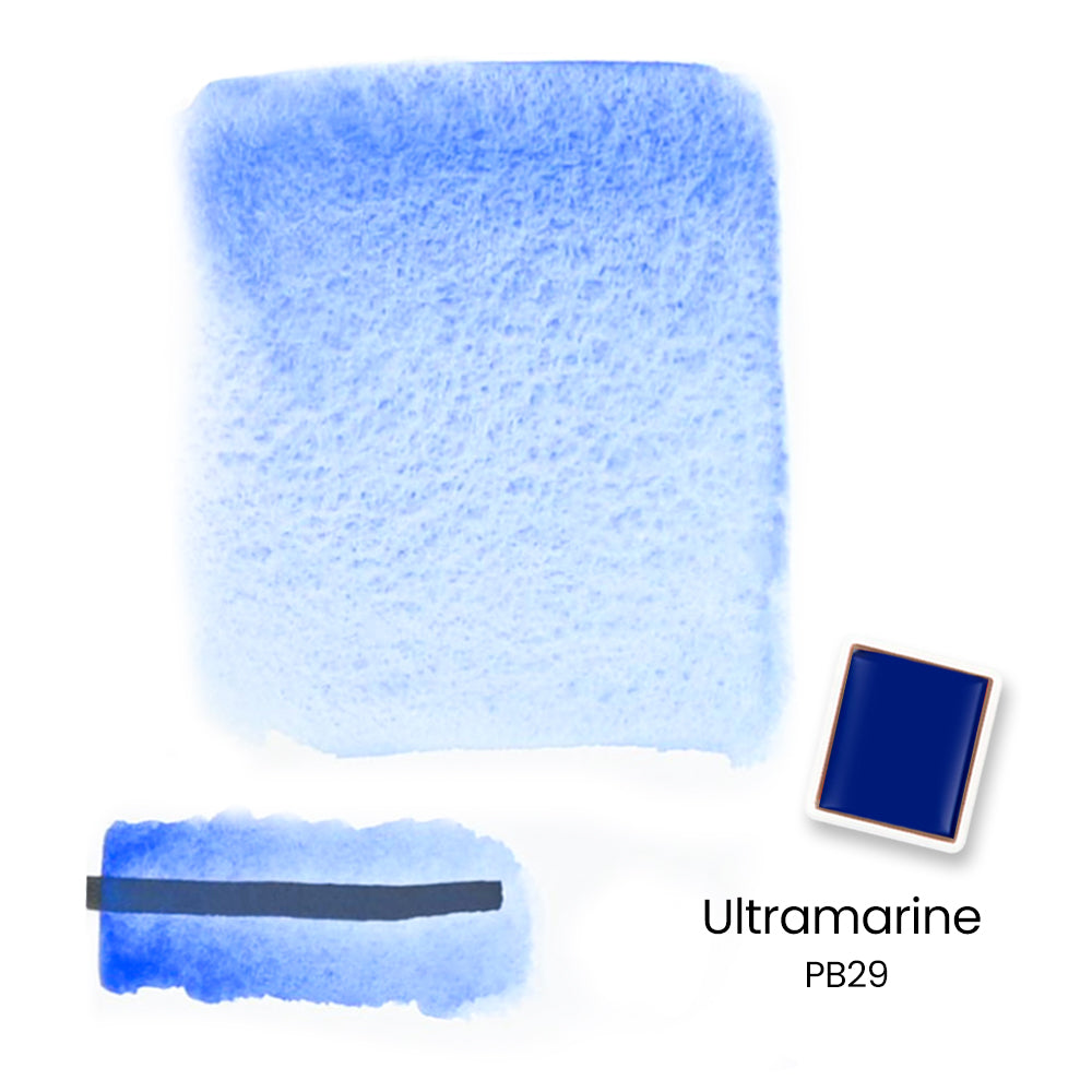 Woomer 24 Watercolor Paint Set - Solid Transparent Watercolor Paint for Professional