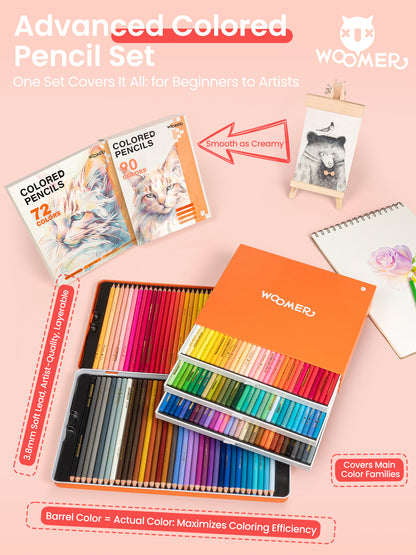 Woomer 133 Colored Pencils Set