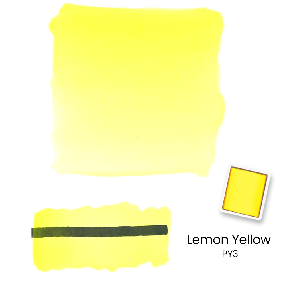 Woomer 24 Watercolor Paint Set - Solid Transparent Watercolor Paint for Professional