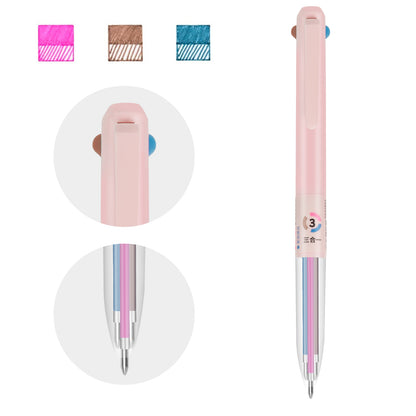 Bolígrafos de gel retráctiles Woomer 3 en 1: 0,5 mm, 6 unidades en 18 colores 