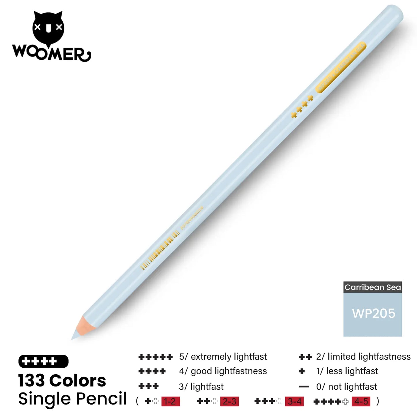 Woomer Single Colored Pencil Blue (2 PCS)