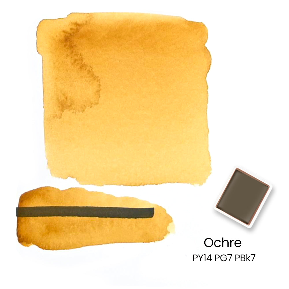 Woomer 24 Watercolor Paint Set - Solid Transparent Watercolor Paint for Professional