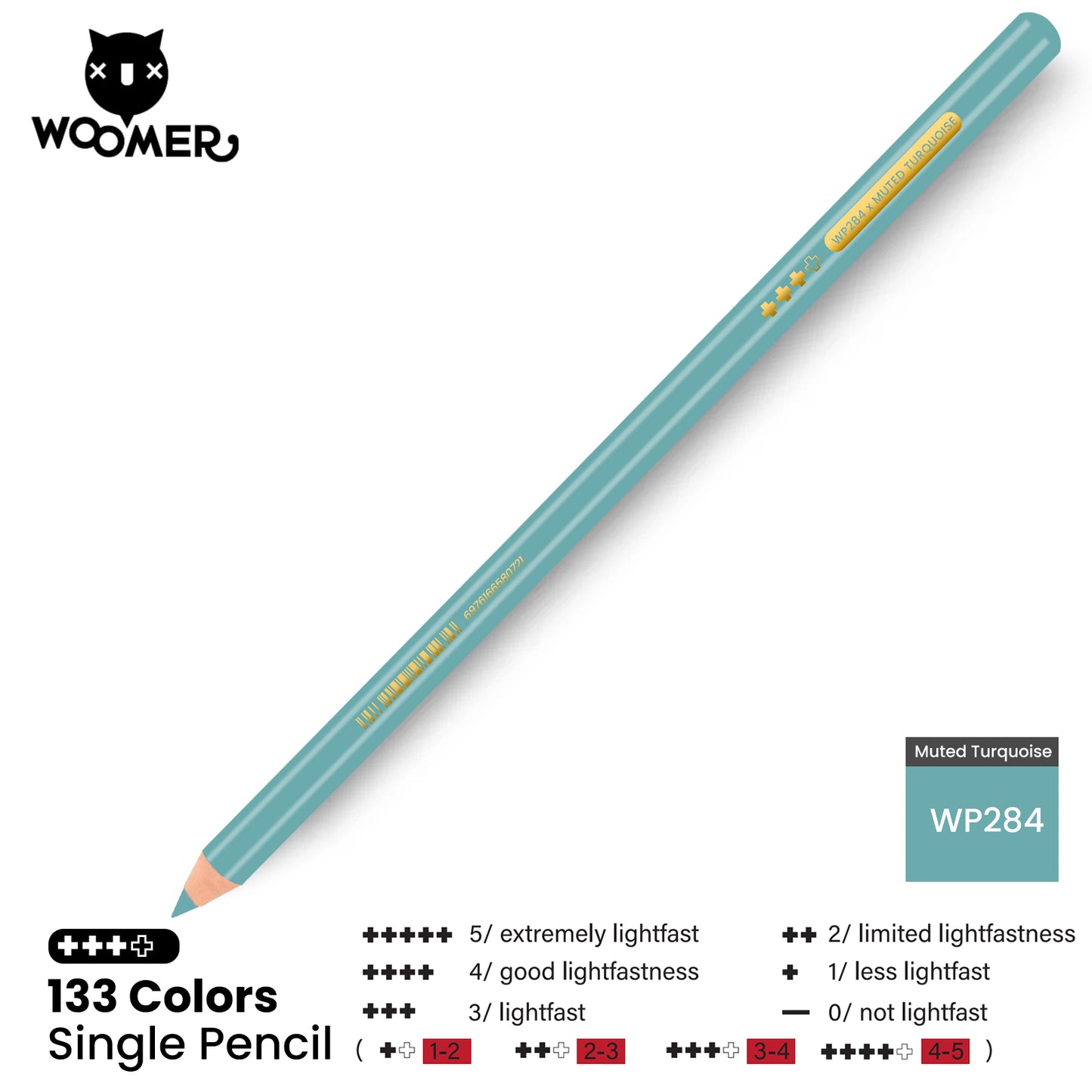 Woomer Single Colored Pencil Blue
