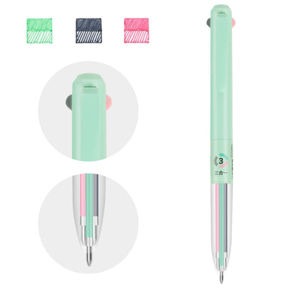 Bolígrafos de gel retráctiles Woomer 3 en 1: 0,5 mm, 6 unidades en 18 colores 