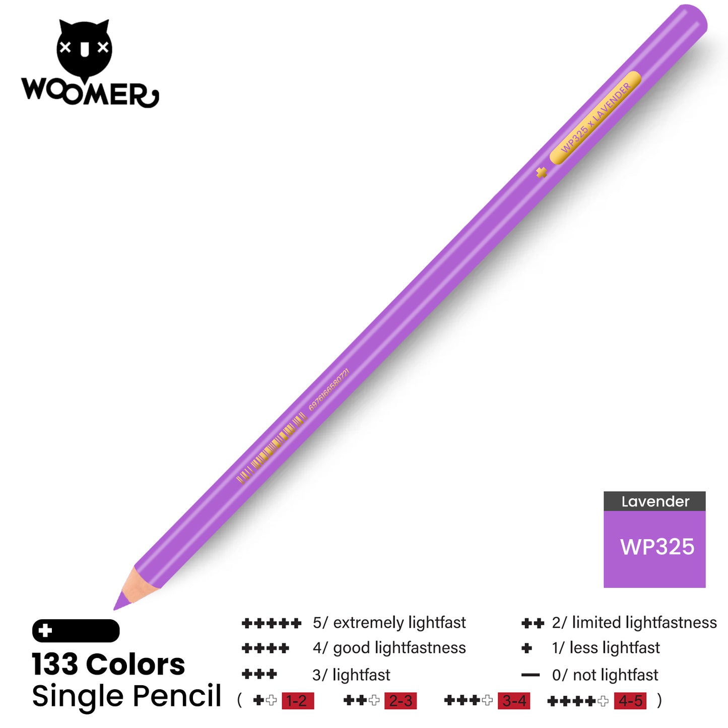 Woomer Single Colored Pencil Purple