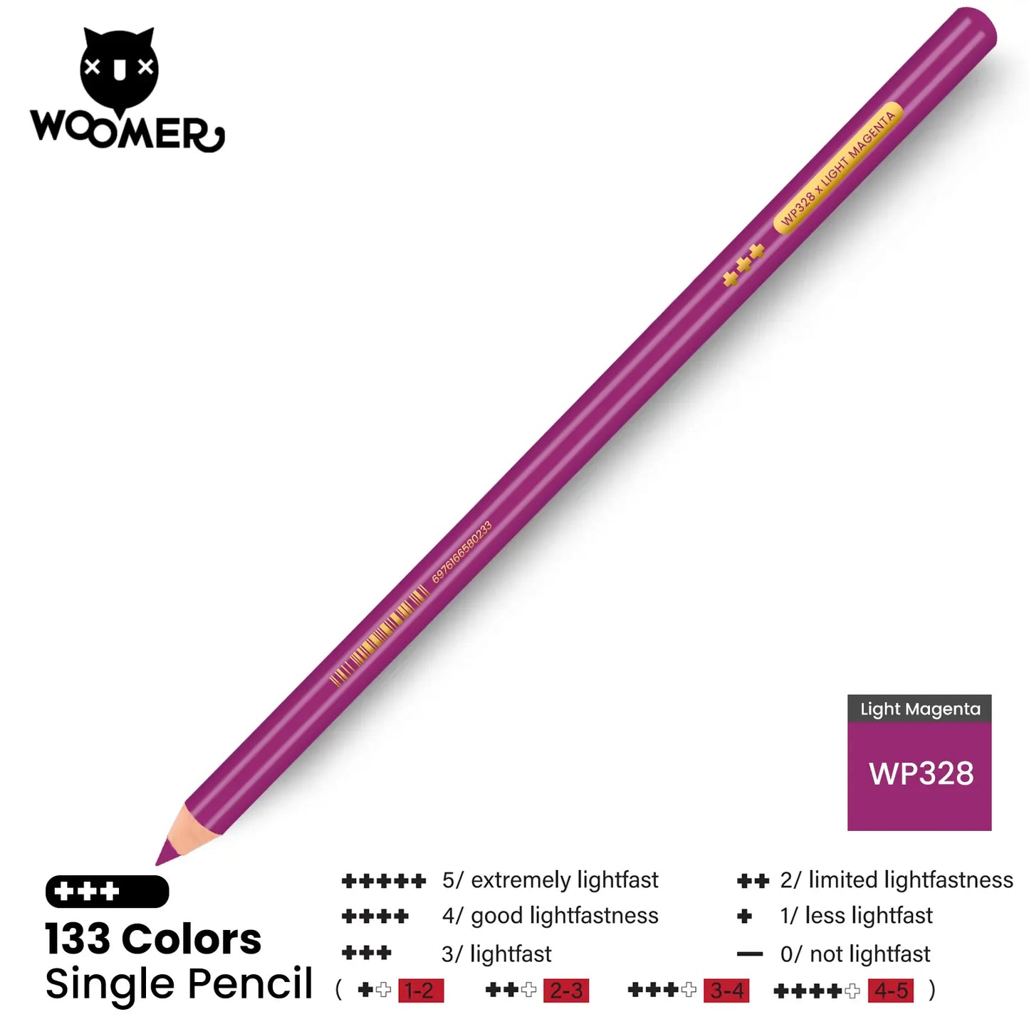 Woomer Single Colored Pencil Purple (2 PCS)