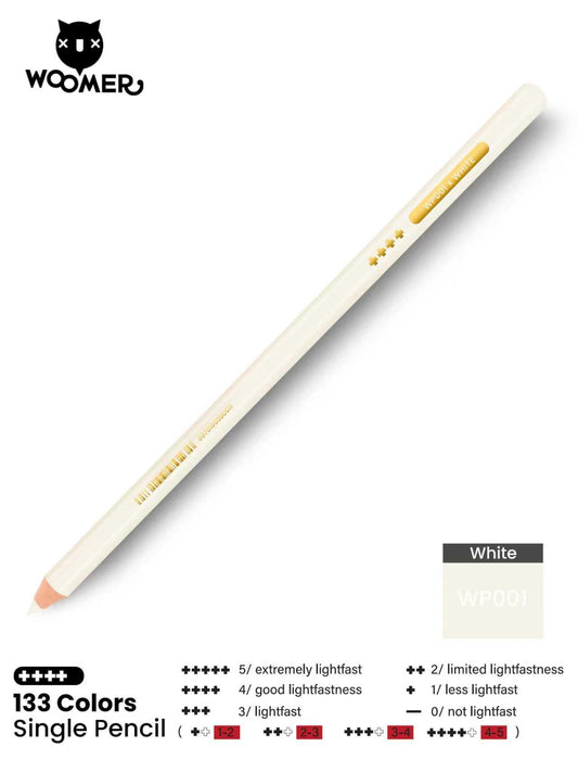 Woomer Single Colored Pencil White