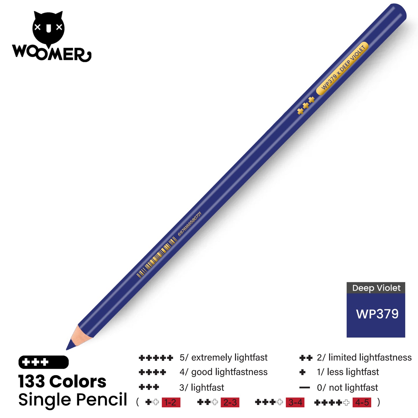 Woomer Single Colored Pencil Purple