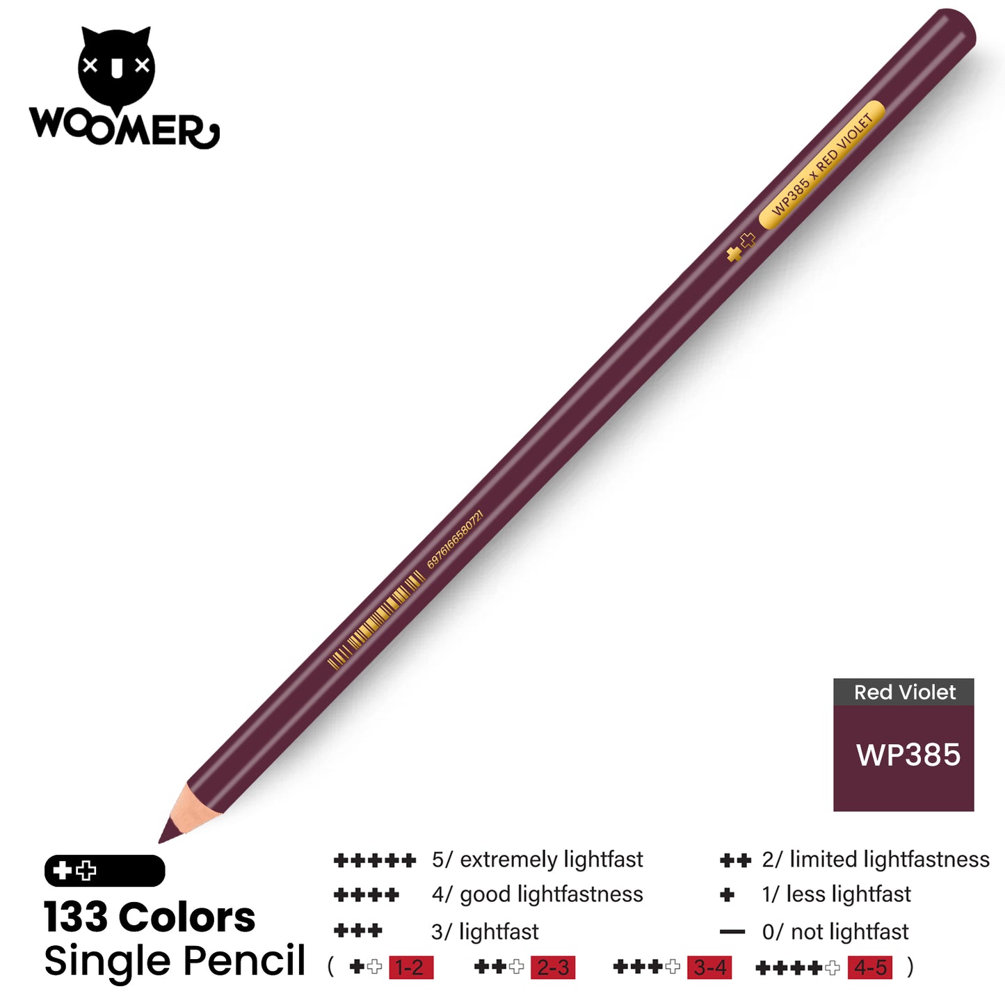 Woomer Single Colored Pencil Purple
