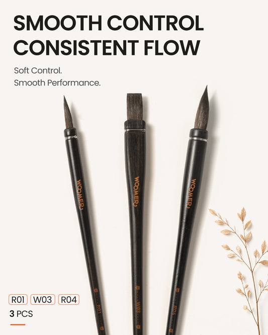Woomer Watercolor Brushes