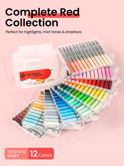 Woomer 120 Colors Acrylic Paint Markers