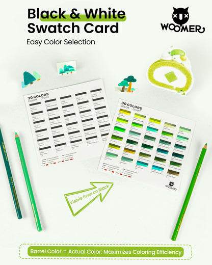 Woomer 30 Forest Colored Pencils