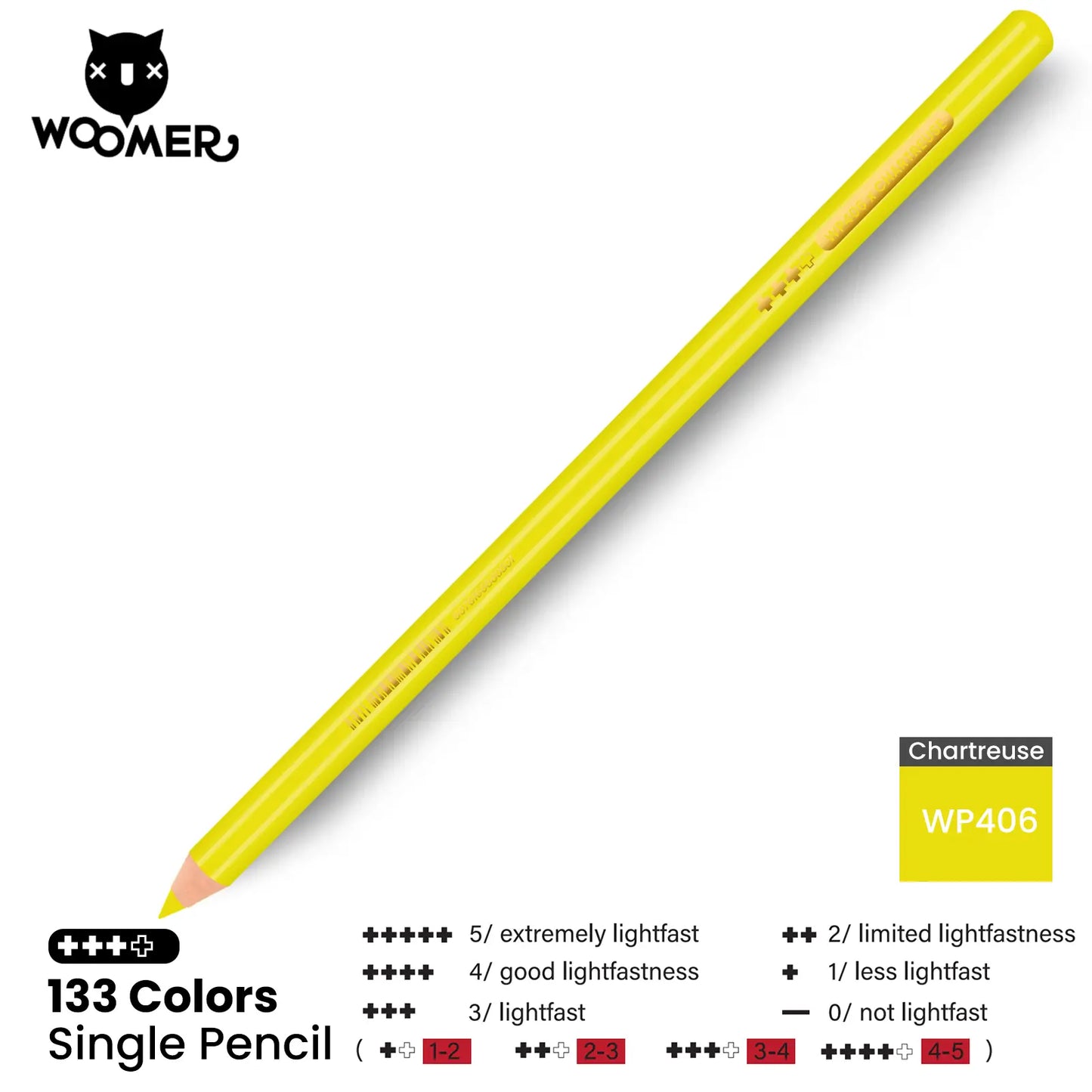 Woomer Single Colored Pencil Green (2 PCS)