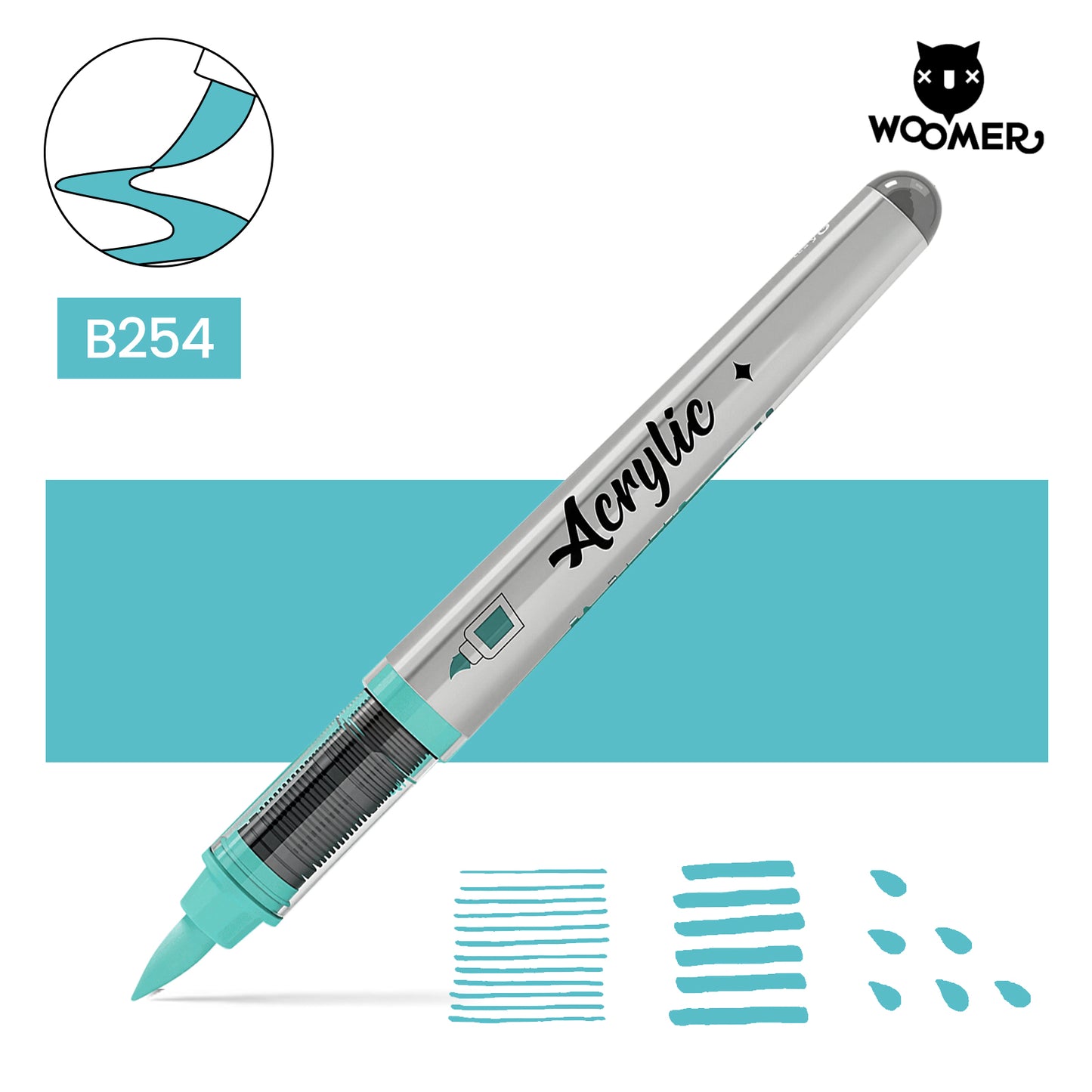 Woomer Single Marker Grey