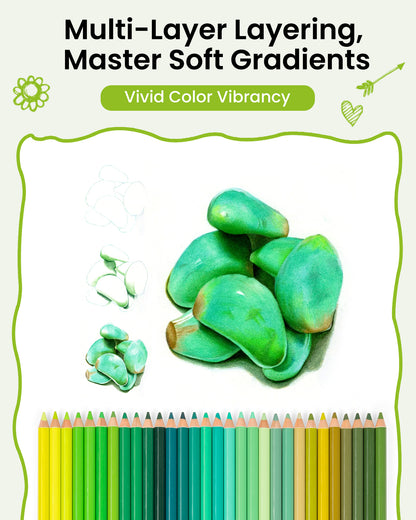 Woomer 30 Forest Colored Pencils