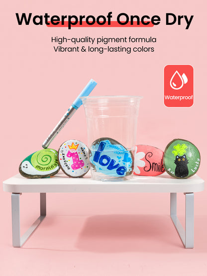 Woomer Red Tone Acrylic Paint Marker Set
