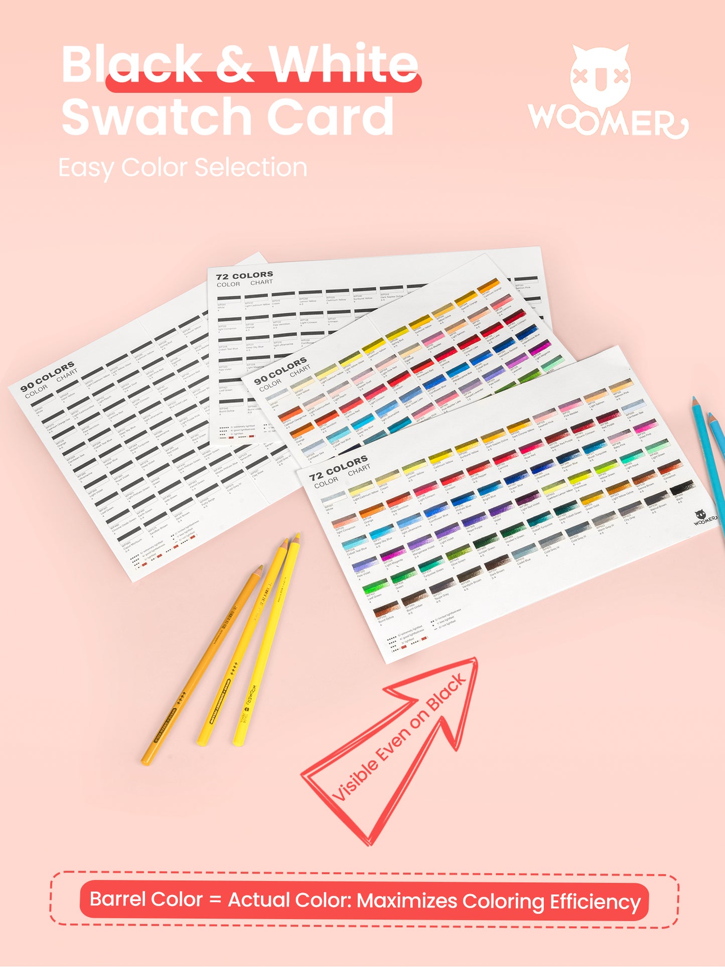 Woomer 133 Colored Pencils Set