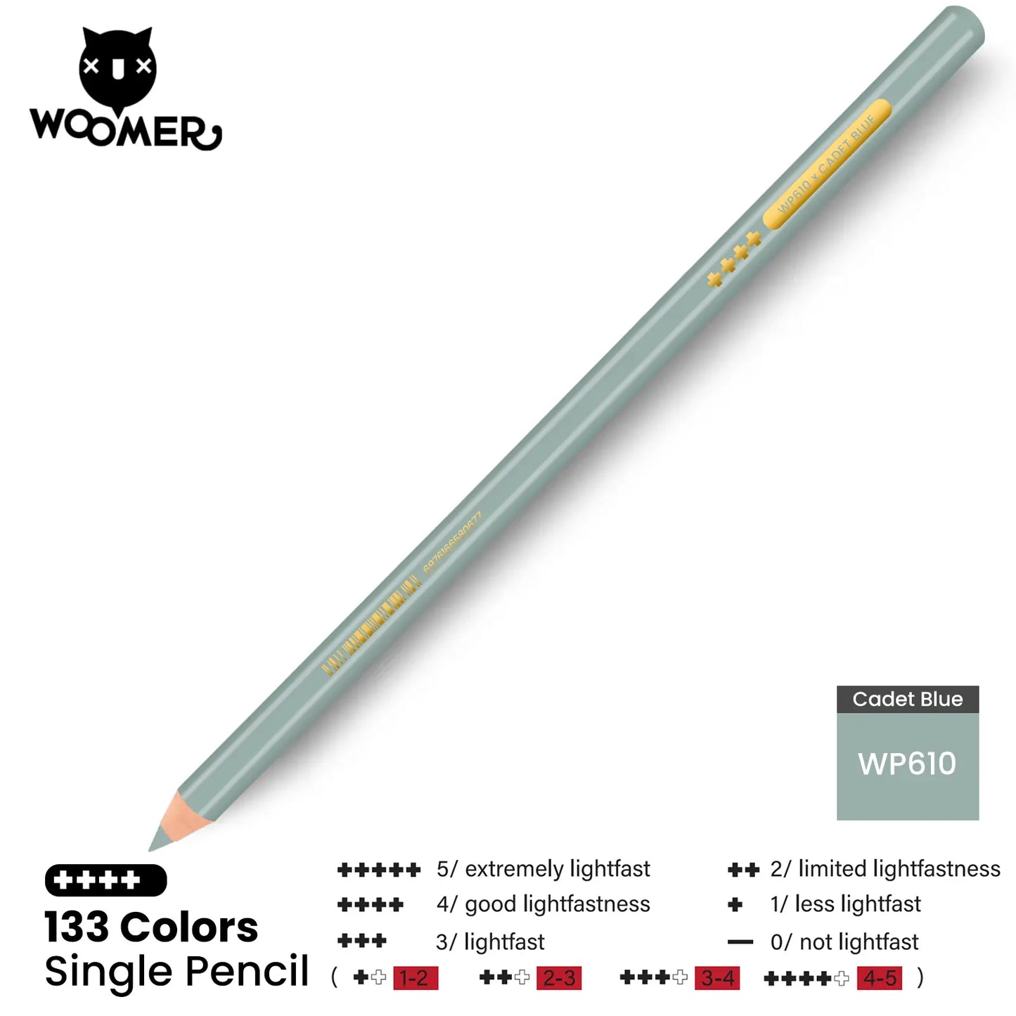 Woomer Single Colored Pencil Gray (2 PCS)