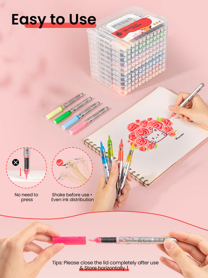 Woomer Red Tone Acrylic Paint Marker Set