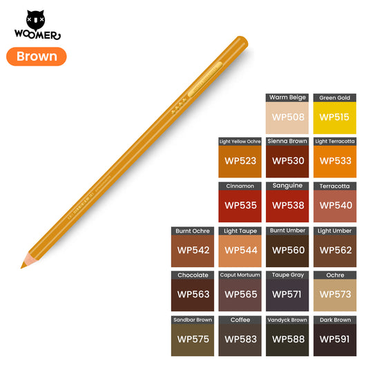 Woomer Single Colored Pencil Brown