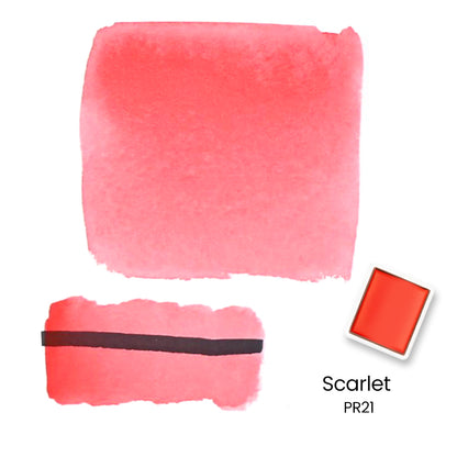 Woomer 24 Watercolor Paint Set - Solid Transparent Watercolor Paint for Professional