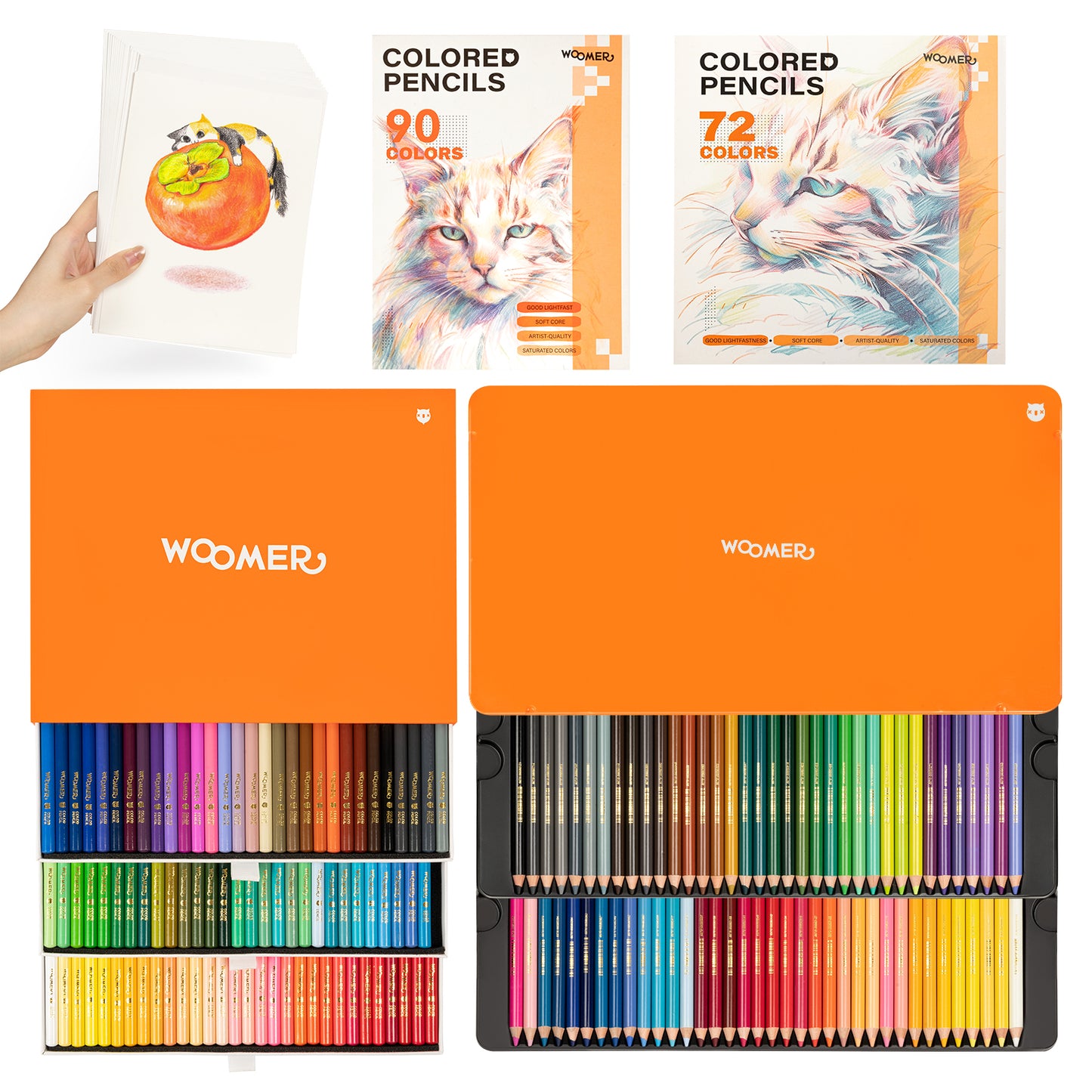 Woomer 133 Colored Pencils Set