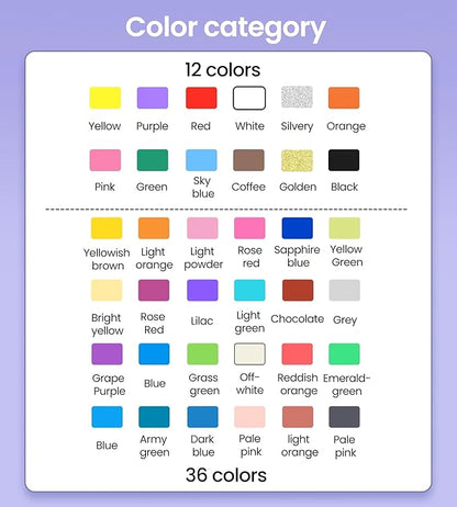 Woomer 12-Color Dual-Tip Brush Marker Set