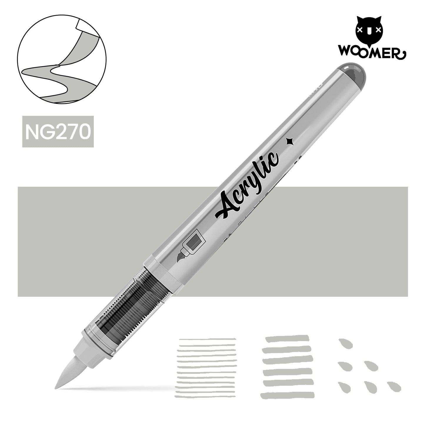 Woomer Single Marker Grey