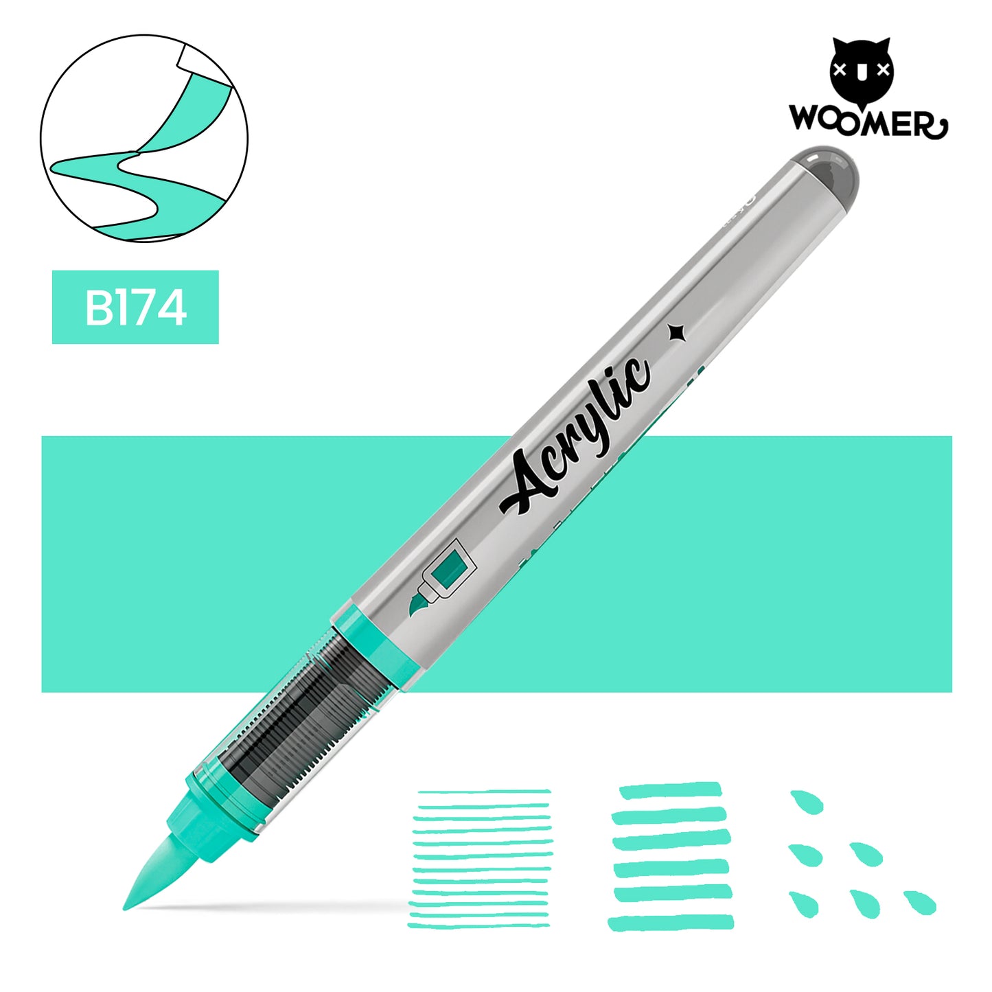 Woomer Single Marker Mint Green