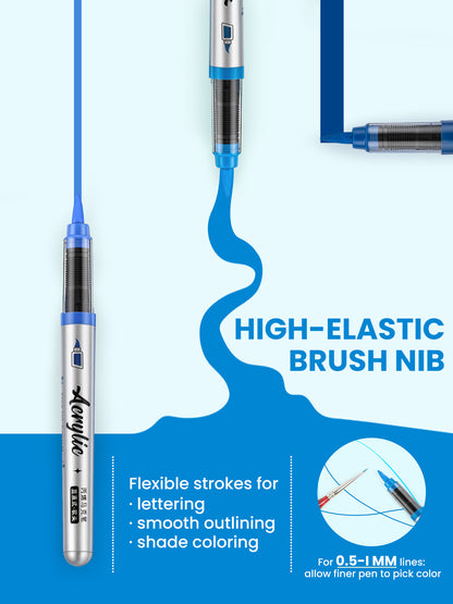Woomer Blue Tone Acrylic Paint Marker Set