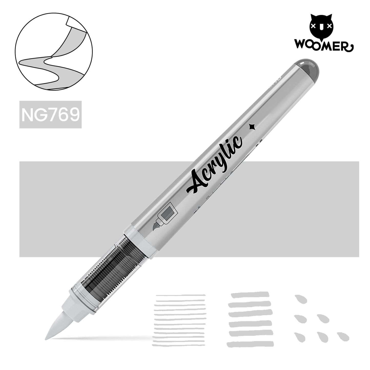 Woomer Single Marker Grey