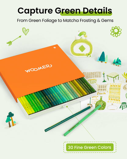 Woomer 30 Forest Colored Pencils
