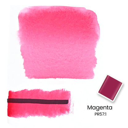 Woomer 24 Watercolor Paint Set - Solid Transparent Watercolor Paint for Professional