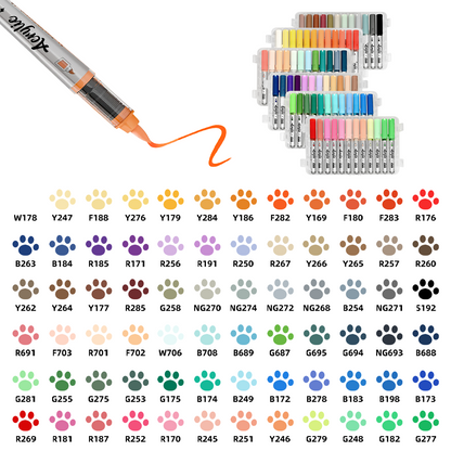 Marcadores de pintura acrílica Woomer de 120 colores 