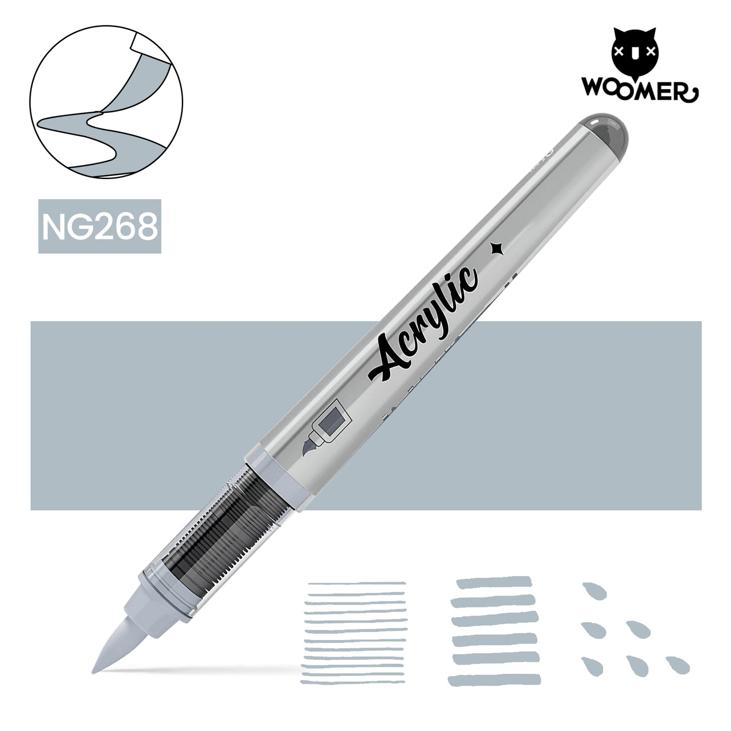 Woomer Single Marker Grey
