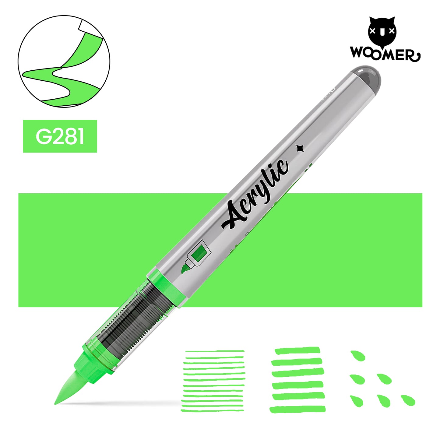 Woomer Single Marker Green