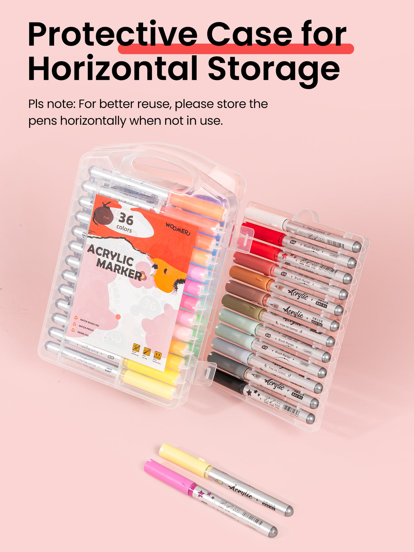 Woomer 36 Colors Acrylic Paint Markers