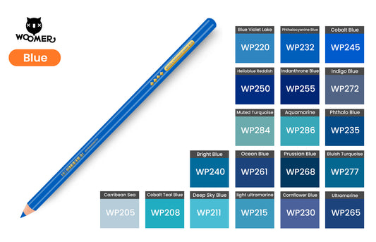 Woomer Single Colored Pencil Blue